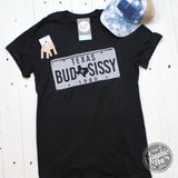 Bud & Sissy - Black Short Sleeve Tee - Aaria Tees Aaria Tees
