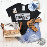 Bud & Sissy - Black Short Sleeve Tee - Aaria Tees Aaria Tees