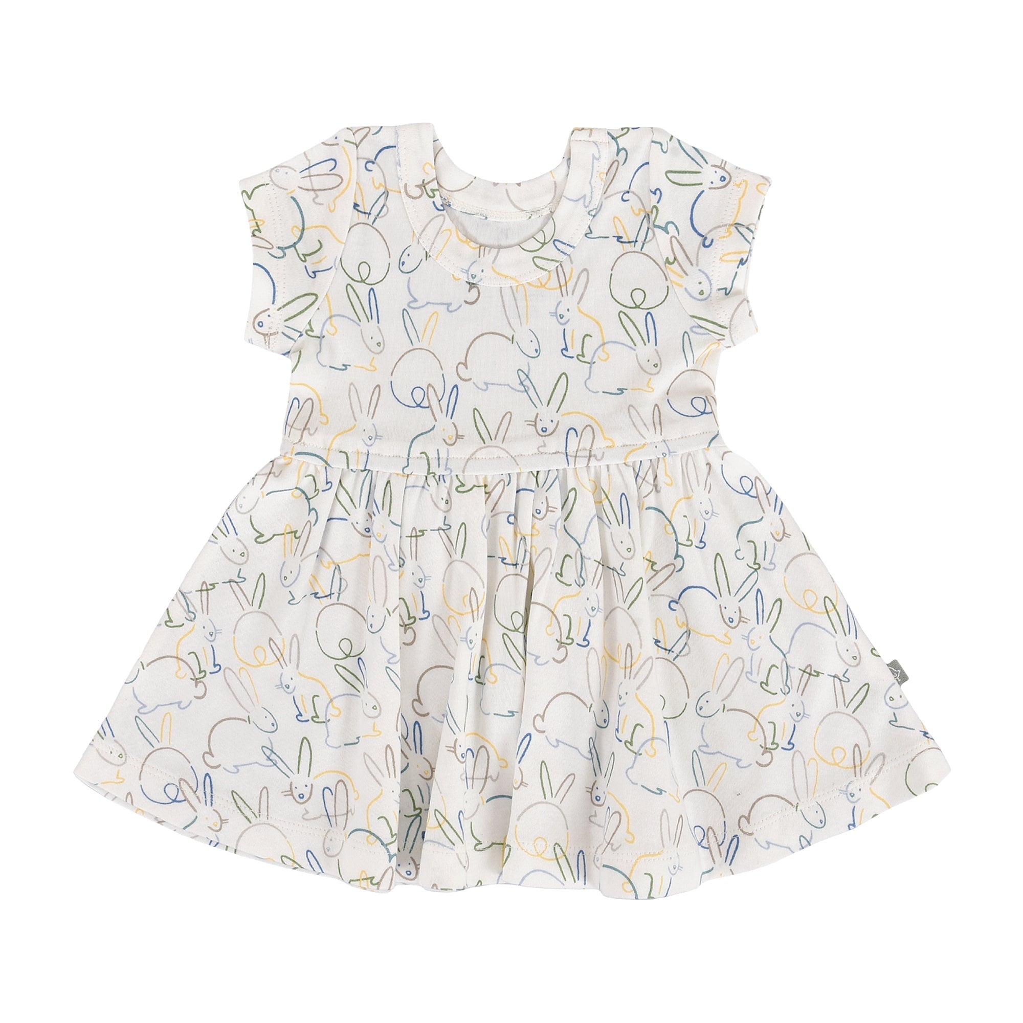 short sleeve twirl dress | bunnies - Aaria Tees Aaria Tees