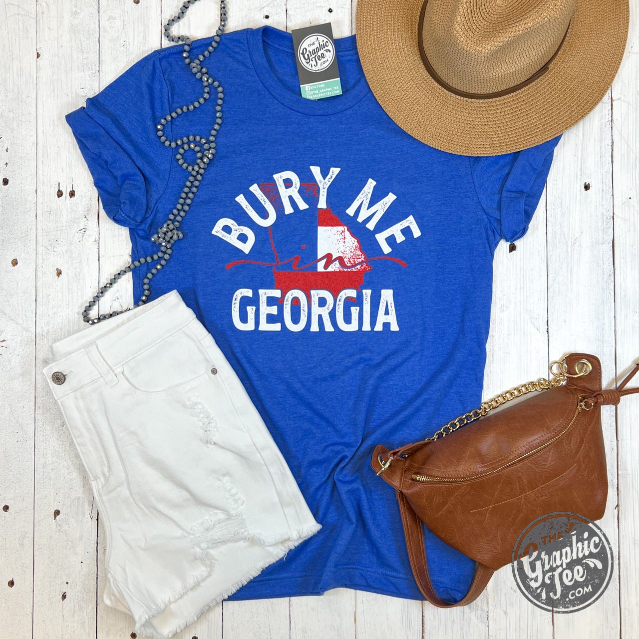Bury Me In Georgia Short Sleeve Tee - Aaria Tees Aaria Tees
