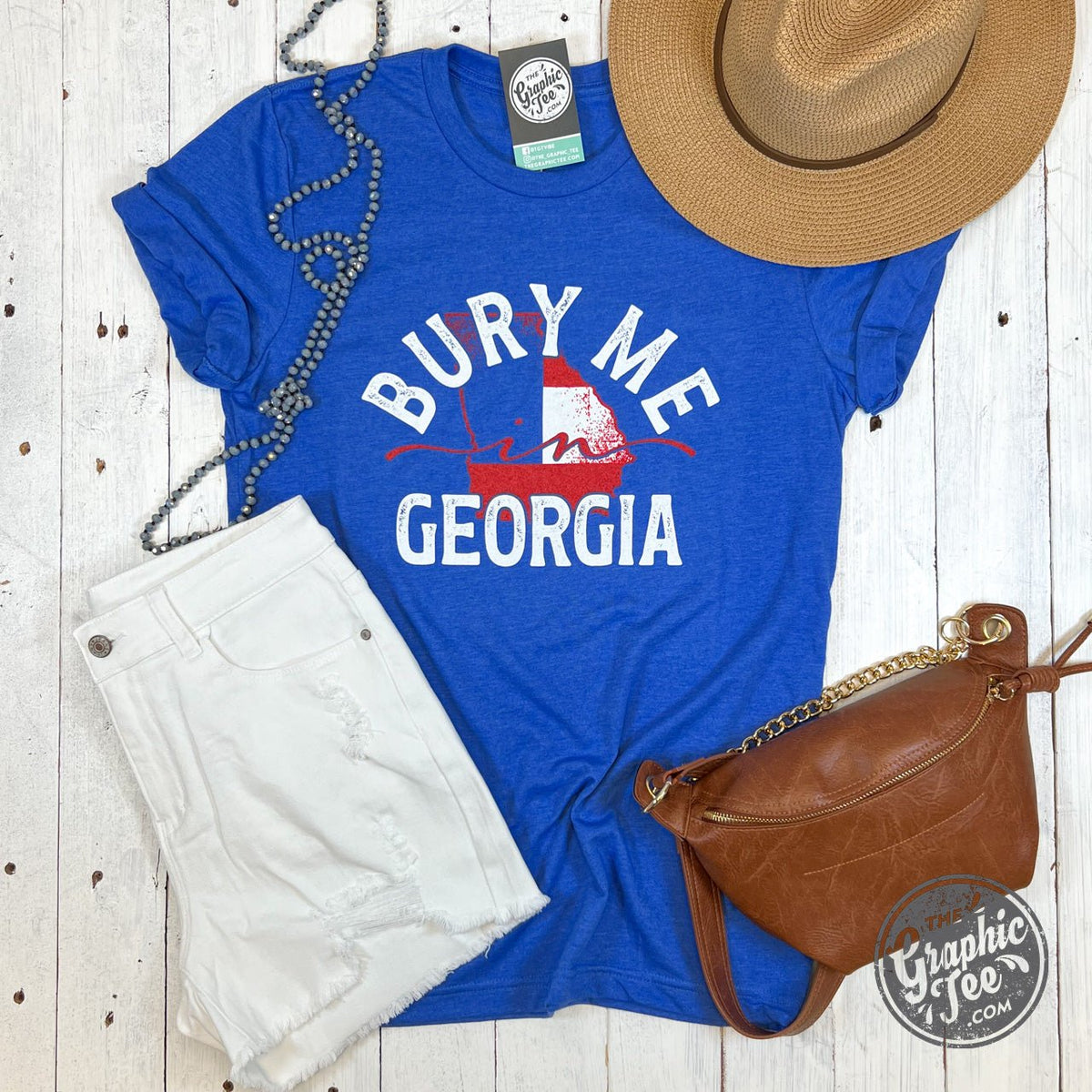 Bury Me In Georgia Short Sleeve Tee - Aaria Tees