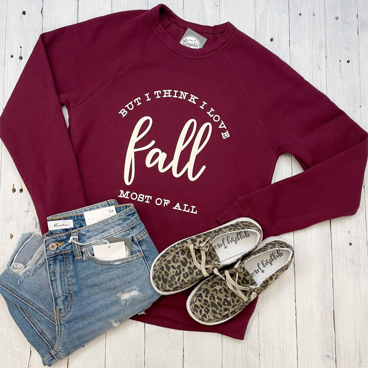 But I Think I love Fall Most Of All Sweatshirt - Aaria Tees Aaria Tees