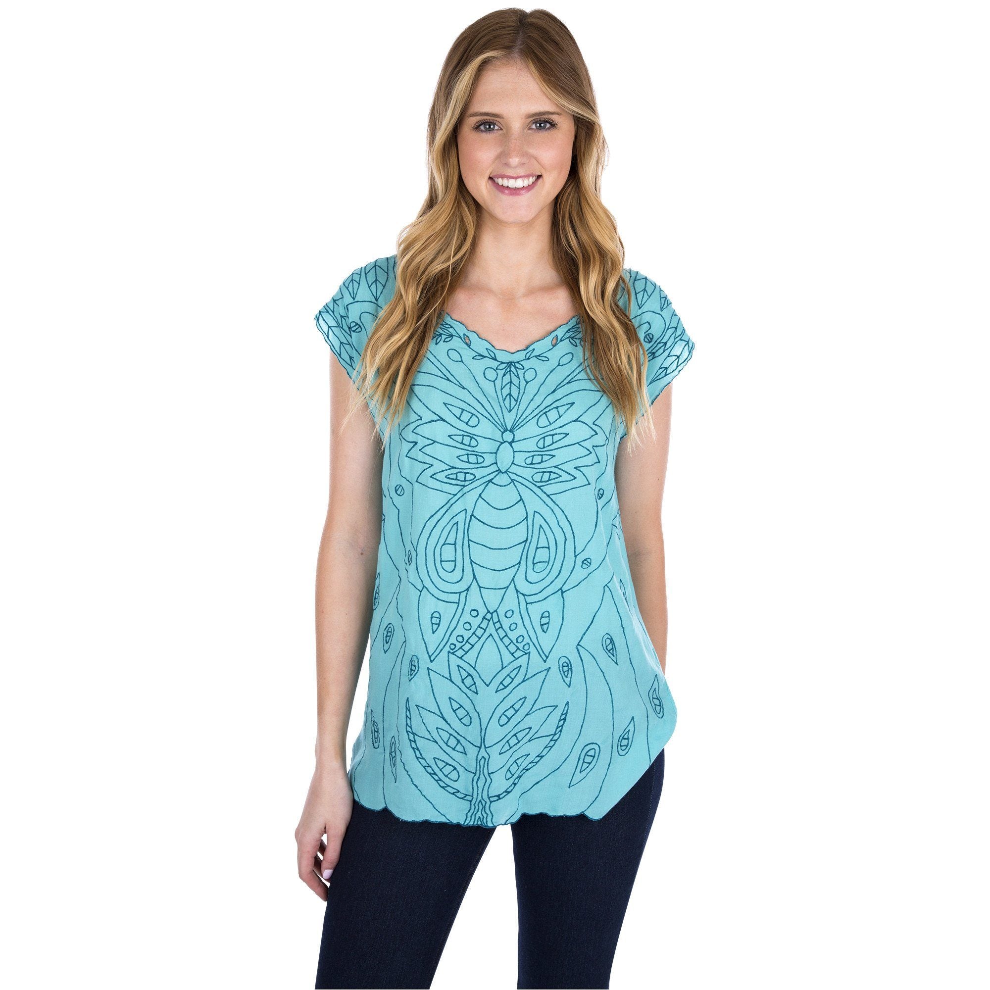 Butterflies in Bali Top - Aaria Tees Aaria Tees