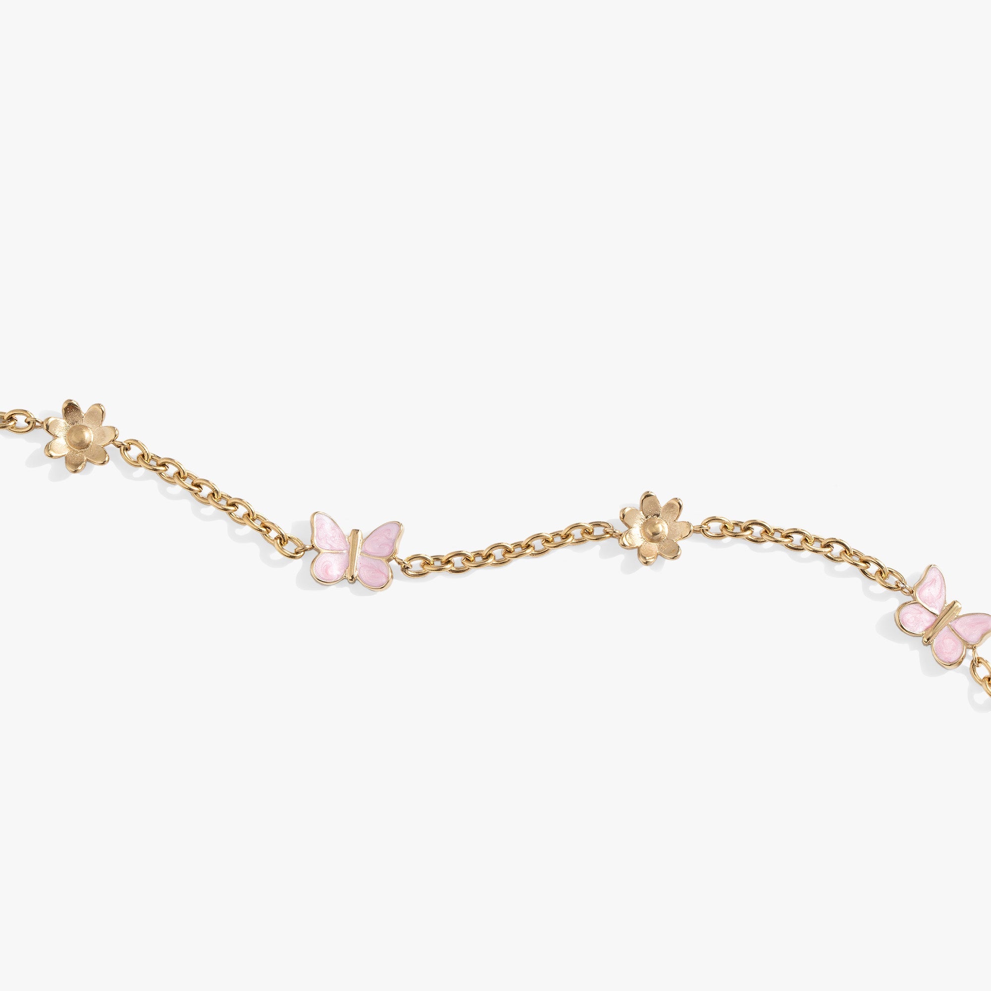 Butterfly and Flower Anklet - Aaria Tees Aaria Tees