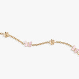 Butterfly and Flower Anklet - Aaria Tees Aaria Tees