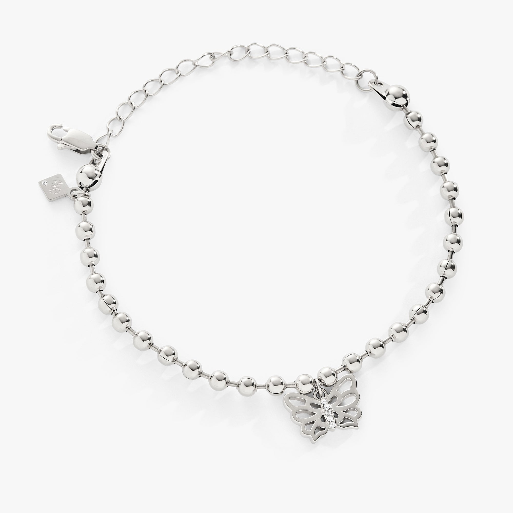 Butterfly Ball Chain Bracelet - Aaria Tees Aaria Tees
