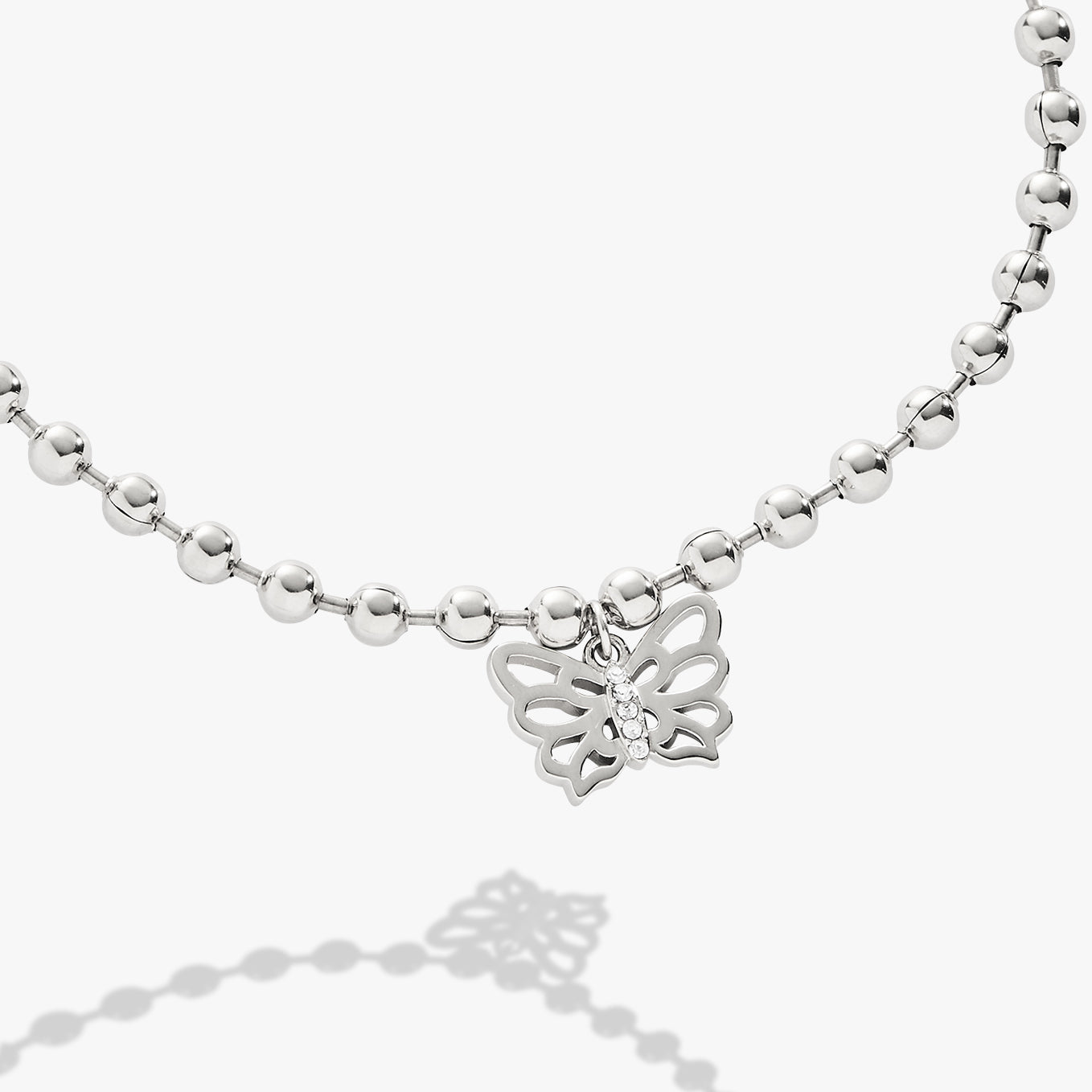 Butterfly Ball Chain Bracelet - Aaria Tees Aaria Tees