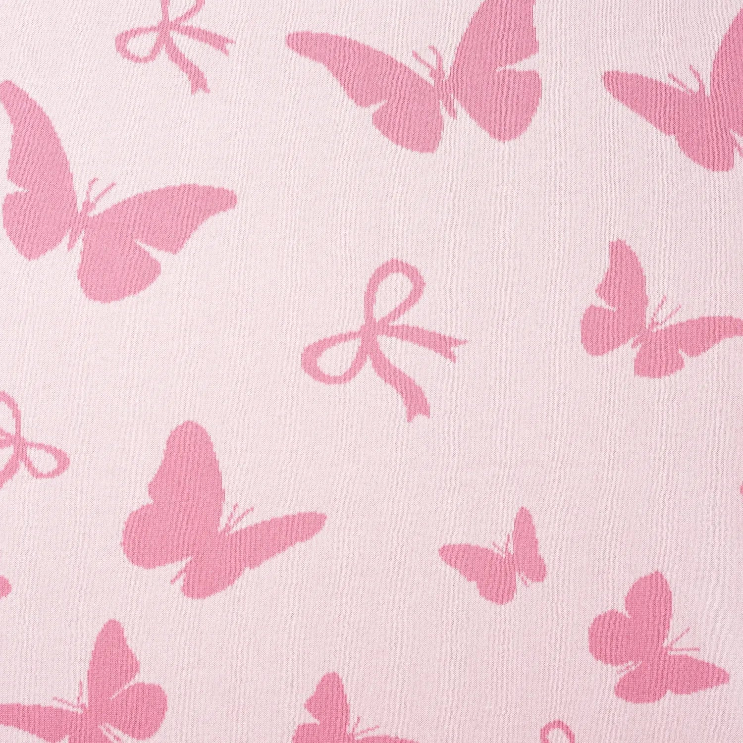 Butterfly Jacquard Knit Baby Blanket - Aaria Tees Aaria Tees