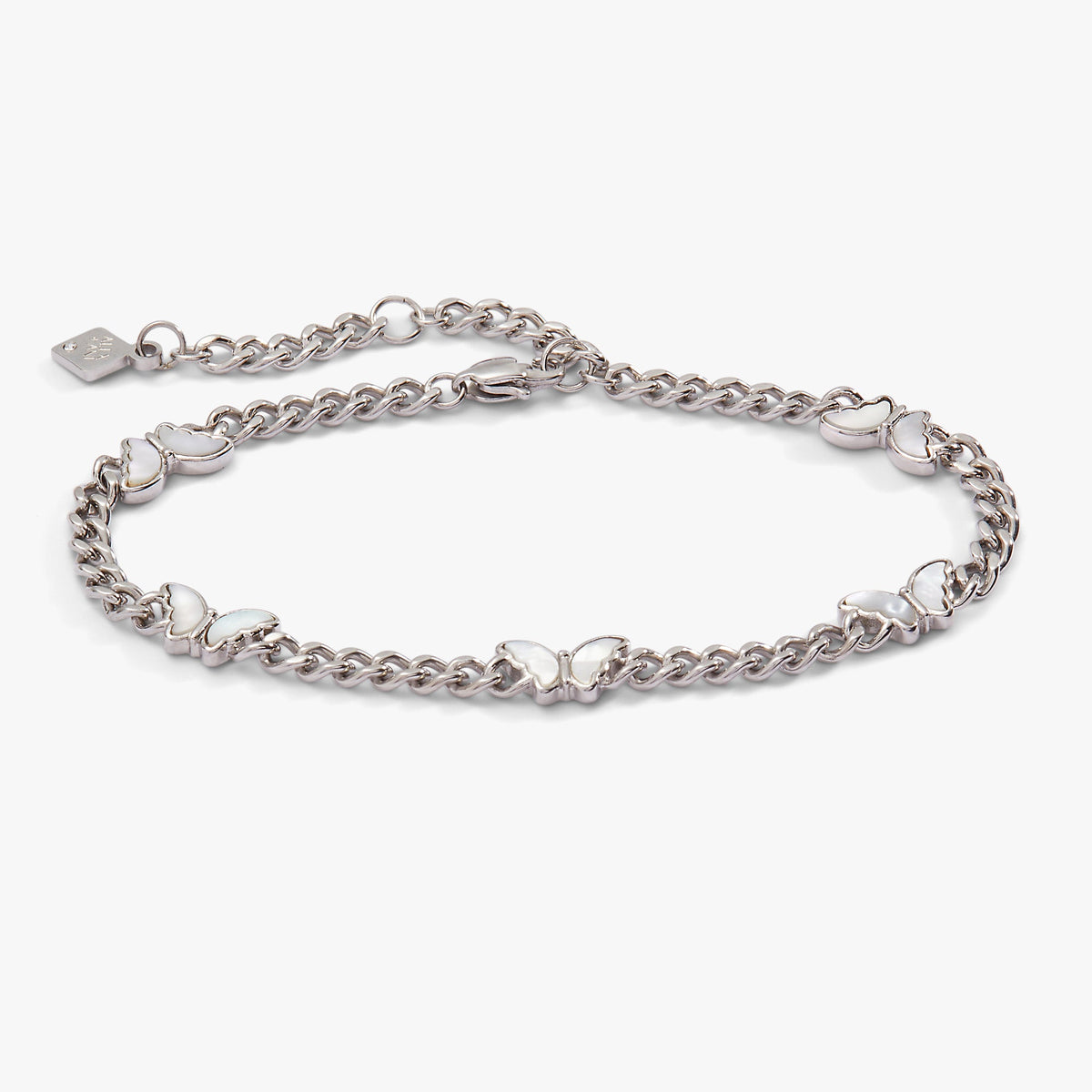 Butterfly Curb Chain Bracelet - Aaria Tees