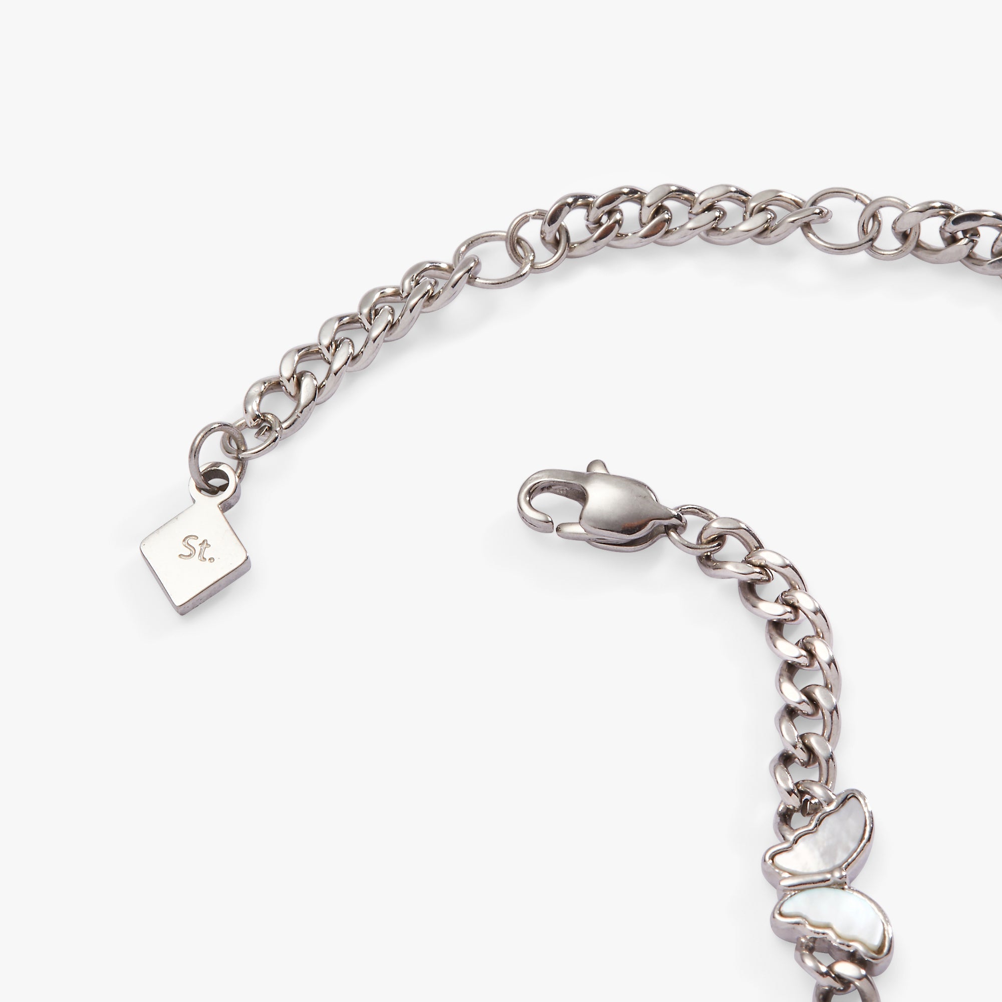 Butterfly Curb Chain Bracelet - Aaria Tees Aaria Tees