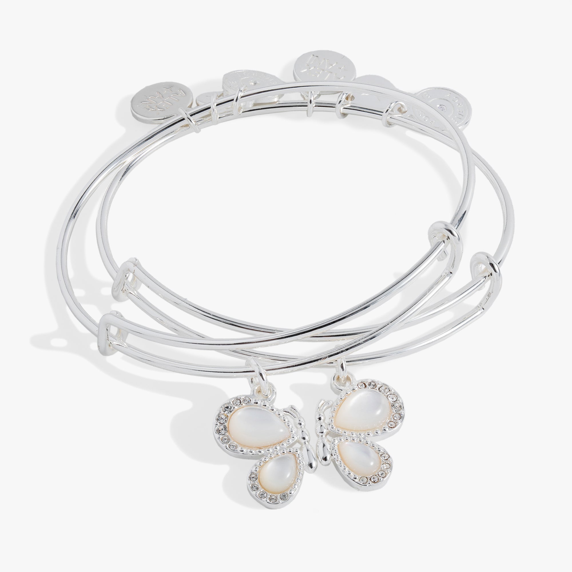 Perfect Pairs- Butterfly Wings Bangle Set of 2 - Aaria Tees Aaria Tees