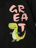 Children's Dinosaur Graphic Sweatshirt and Pants Set - Aaria Tees Aaria Tees