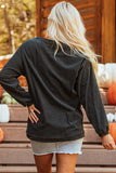 Dark Grey Pumpkin Spice Baby Graphic Textured Sweatshirt - Aaria Tees Aaria Tees
