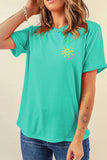 Mint Green LAKE DAYS Double Side Printed Vacation T Shirt - Aaria Tees Aaria Tees