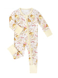 PoshTOT Rainbow Snacks Bamboo Baby Convertible Zippy Romper - Aaria Tees Aaria Tees