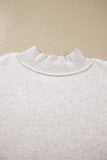 Gray WWJD Mix Pattern Letter Graphic Exposed Seam Loose Plus Size Sweatshirt - Aaria Tees Aaria Tees