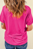 Rose Red SUNSHINE ICED COFFEE Casual Summer T Shirt Aaria Tees