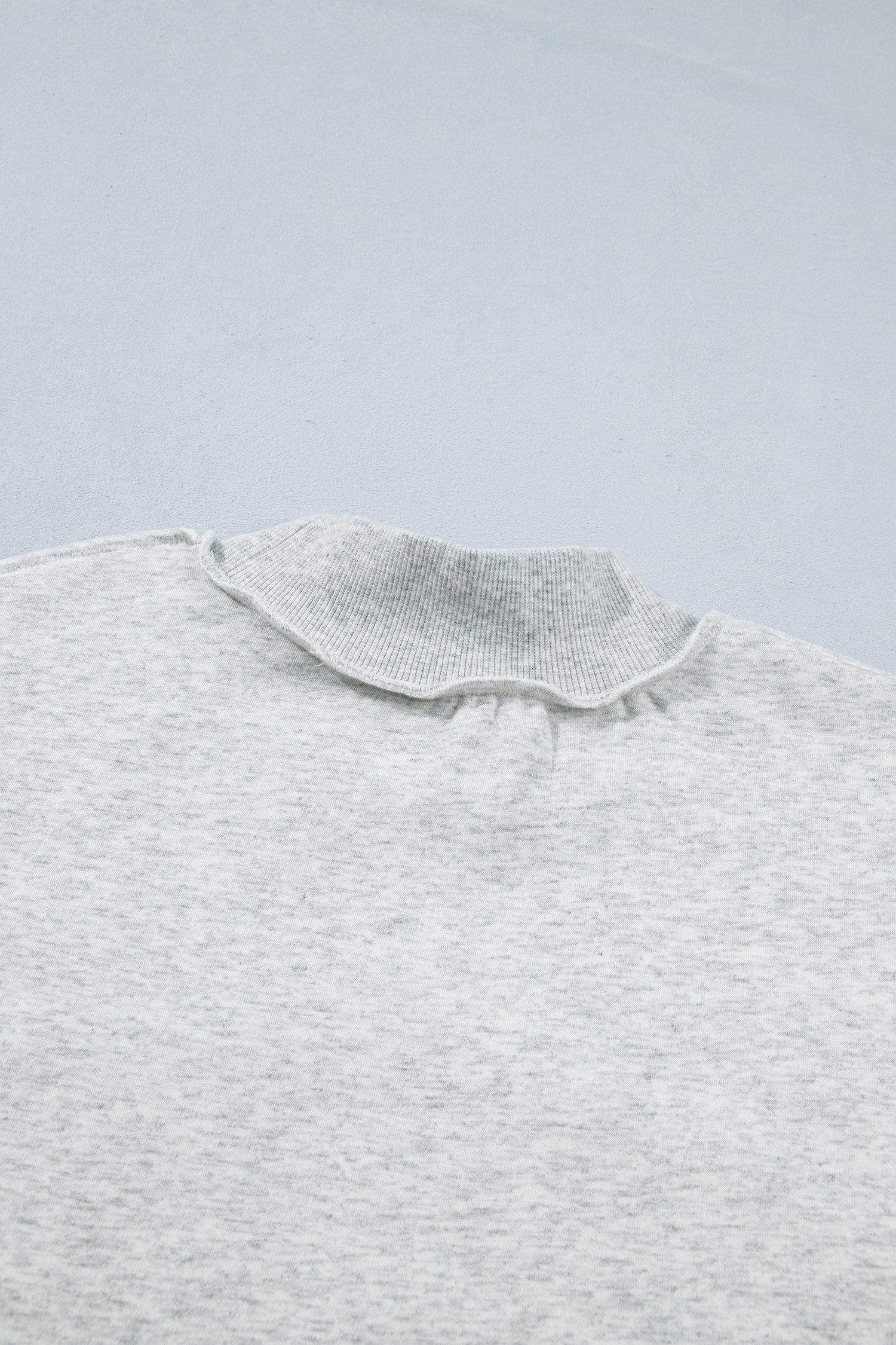 Light Grey TN TENNESSEE Double Printed Reversible Mock Neck Sweatshirt - Aaria Tees Aaria Tees