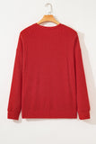 Aliella Letter Graphic Loose Long Sleeve Top - Aaria Tees Aaria Tees