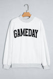 Light Grey High Neck GAMEDAY/ FOOTBALL Double Side Printed Reversible Sweatshirt - Aaria Tees Aaria Tees