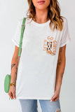 White Double-Side Cowboy Hat & Boots Graphic Tee - Aaria Tees Aaria Tees