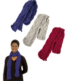 Cable Knit Scarf - Aaria Tees Aaria Tees