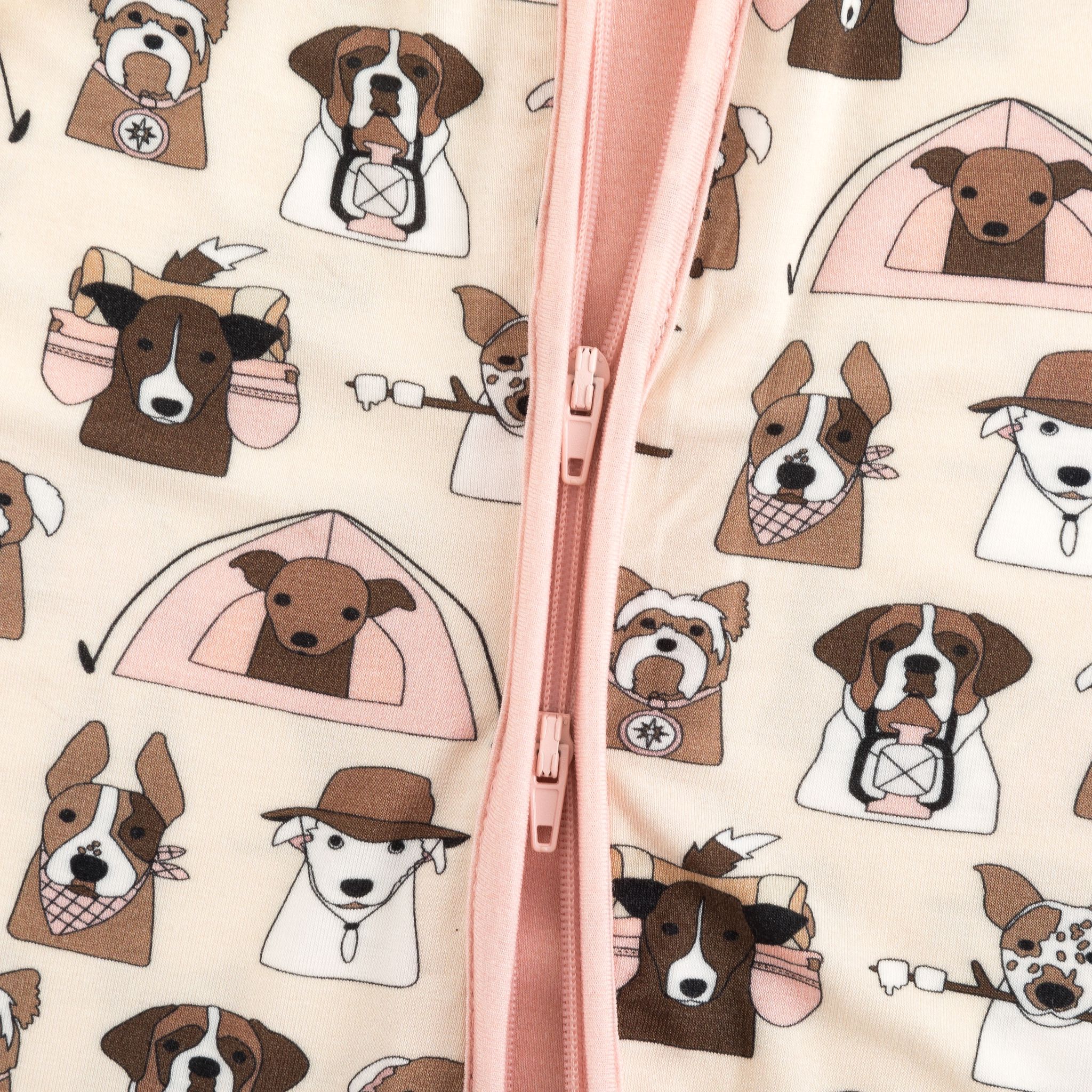 Camp Paws (Romper) - Pink - Aaria Tees Aaria Tees