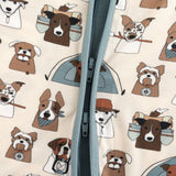 Camp Paws (Romper) - Blue - Aaria Tees Aaria Tees