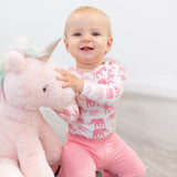 Candy Pink Flare Legging Aaria Tees