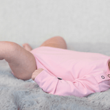 Candy Pink Long Sleeve Bodysuit Aaria Tees