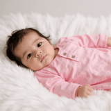 Candy Pink Ruffle Gown Aaria Tees
