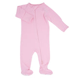 Candy Pink Zipper Footie Aaria Tees