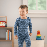 Blue Camouflage Big Kid Pajama Aaria Tees