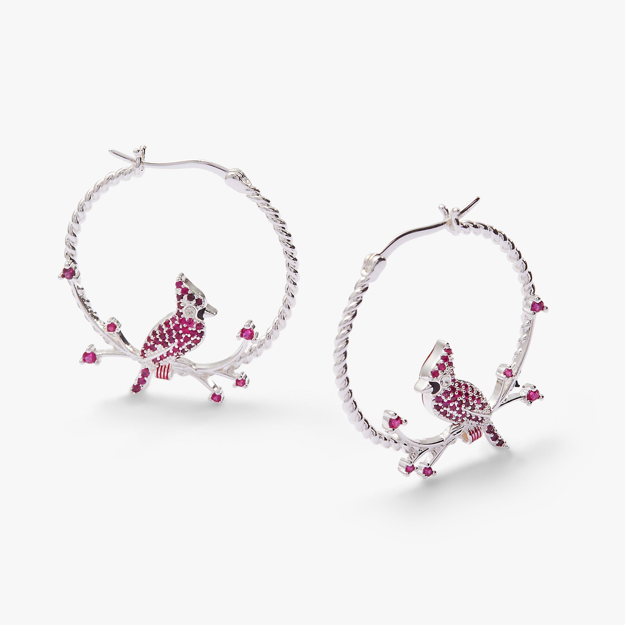 Cardinal Reversible Hoop Earrings - Aaria Tees Aaria Tees