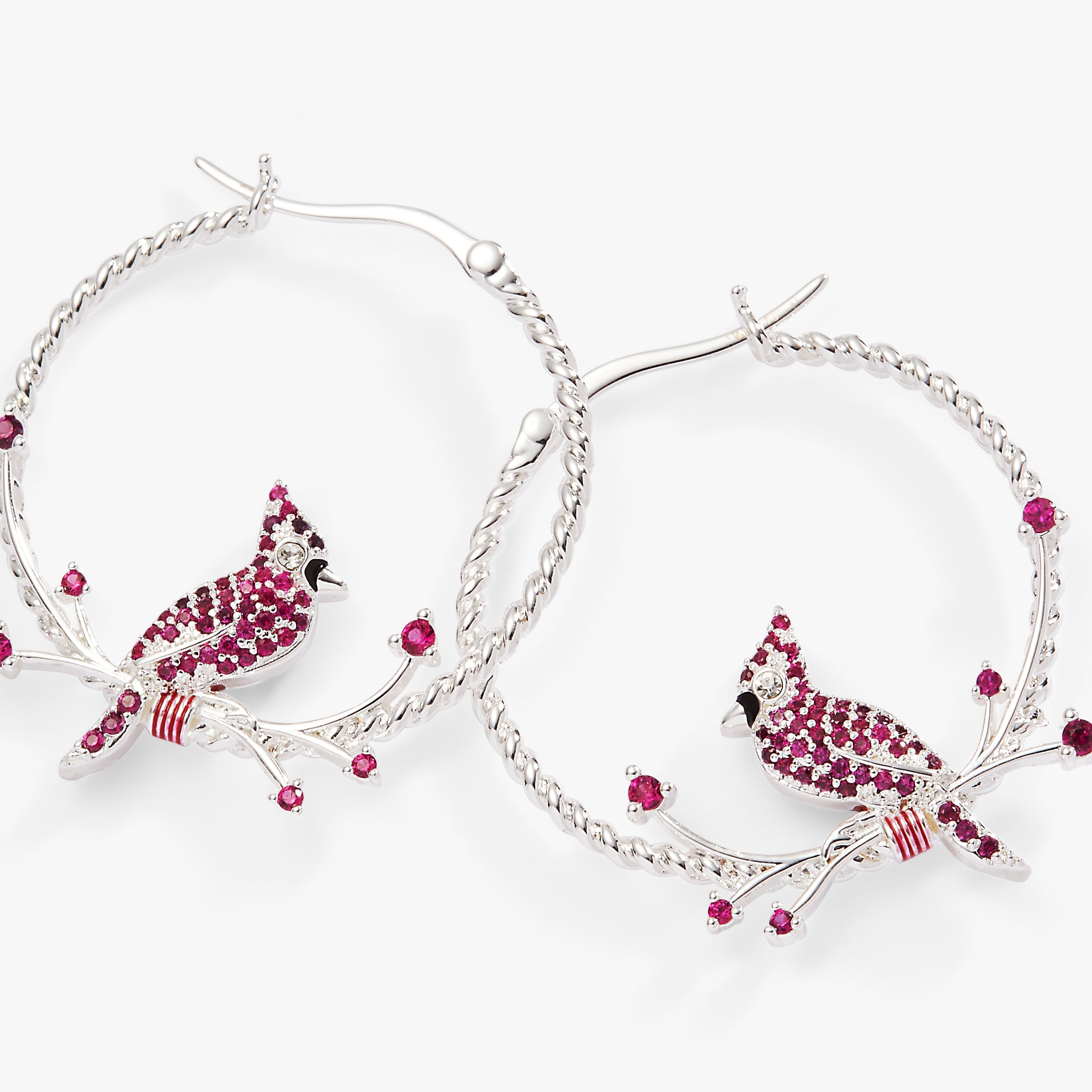 Cardinal Reversible Hoop Earrings - Aaria Tees Aaria Tees