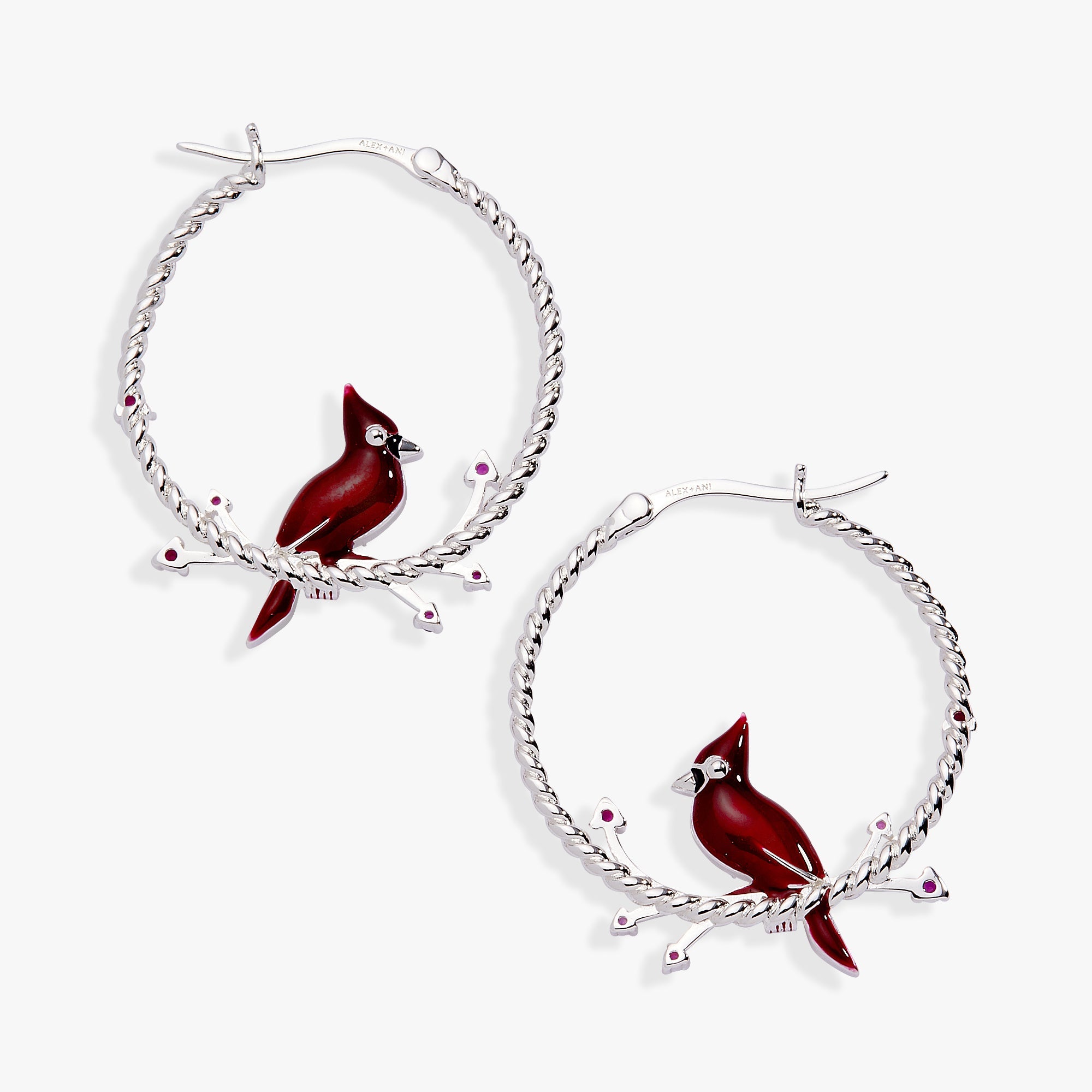 Cardinal Reversible Hoop Earrings - Aaria Tees Aaria Tees