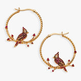Cardinal Reversible Hoop Earrings - Aaria Tees Aaria Tees