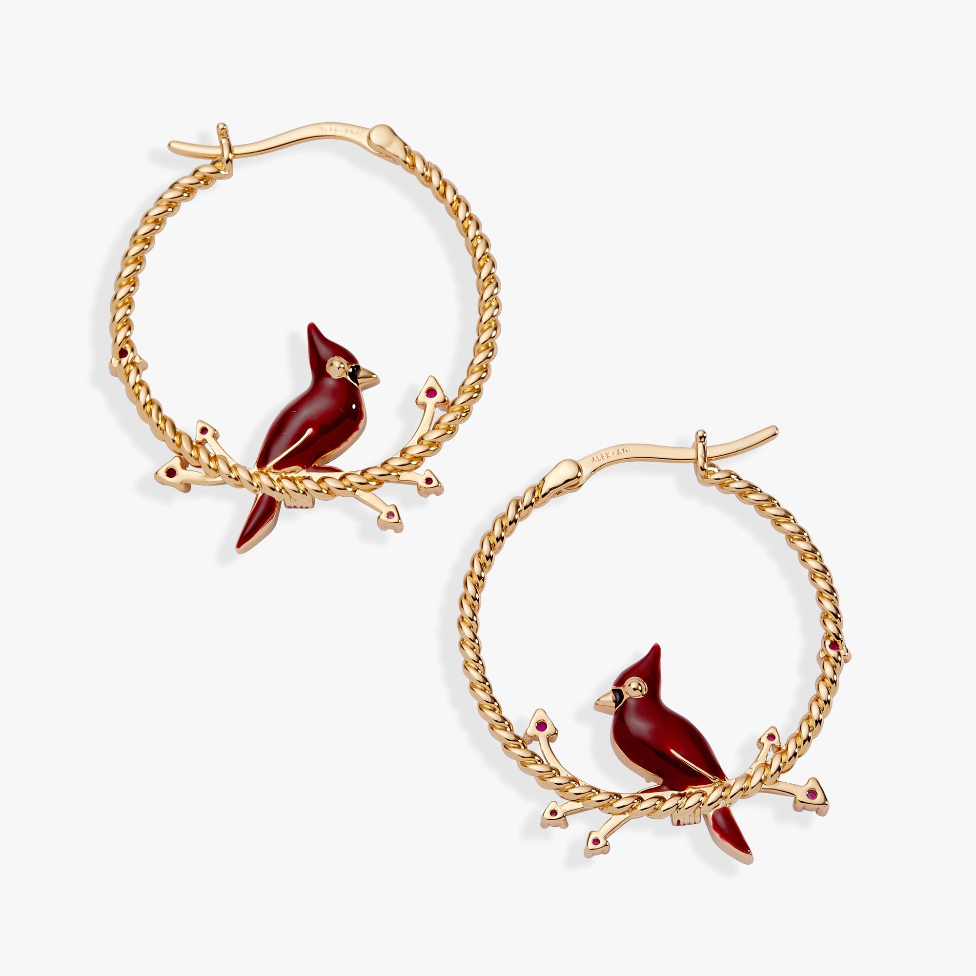 Cardinal Reversible Hoop Earrings - Aaria Tees Aaria Tees