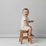 Organic Short Zip Romper - Cars - Aaria Tees Aaria Tees