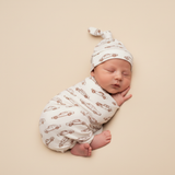 Organic Swaddle Blanket & Hat Set - Cars - Aaria Tees Aaria Tees