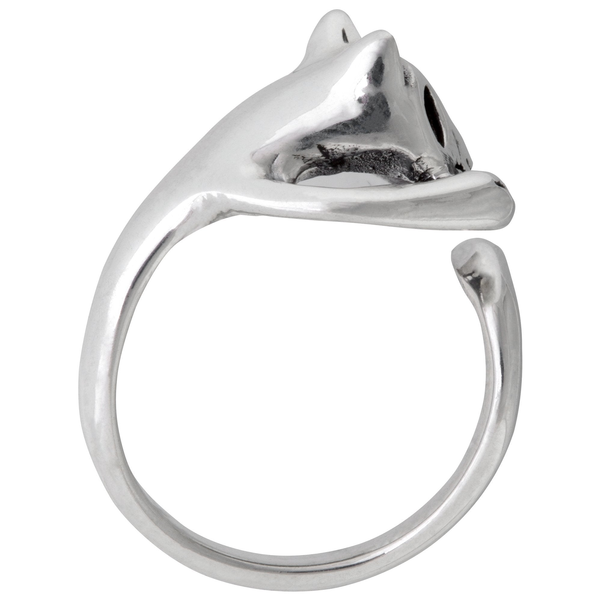 Cat Sterling Wrap Ring - Aaria Tees Aaria Tees