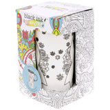 Cause Ribbon Coloring Ceramic Travel Mug - Aaria Tees Aaria Tees