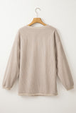 Smoke Gray Western Cowboy Boots Graphic Corded Loose Sweatshirt - Aaria Tees Aaria Tees