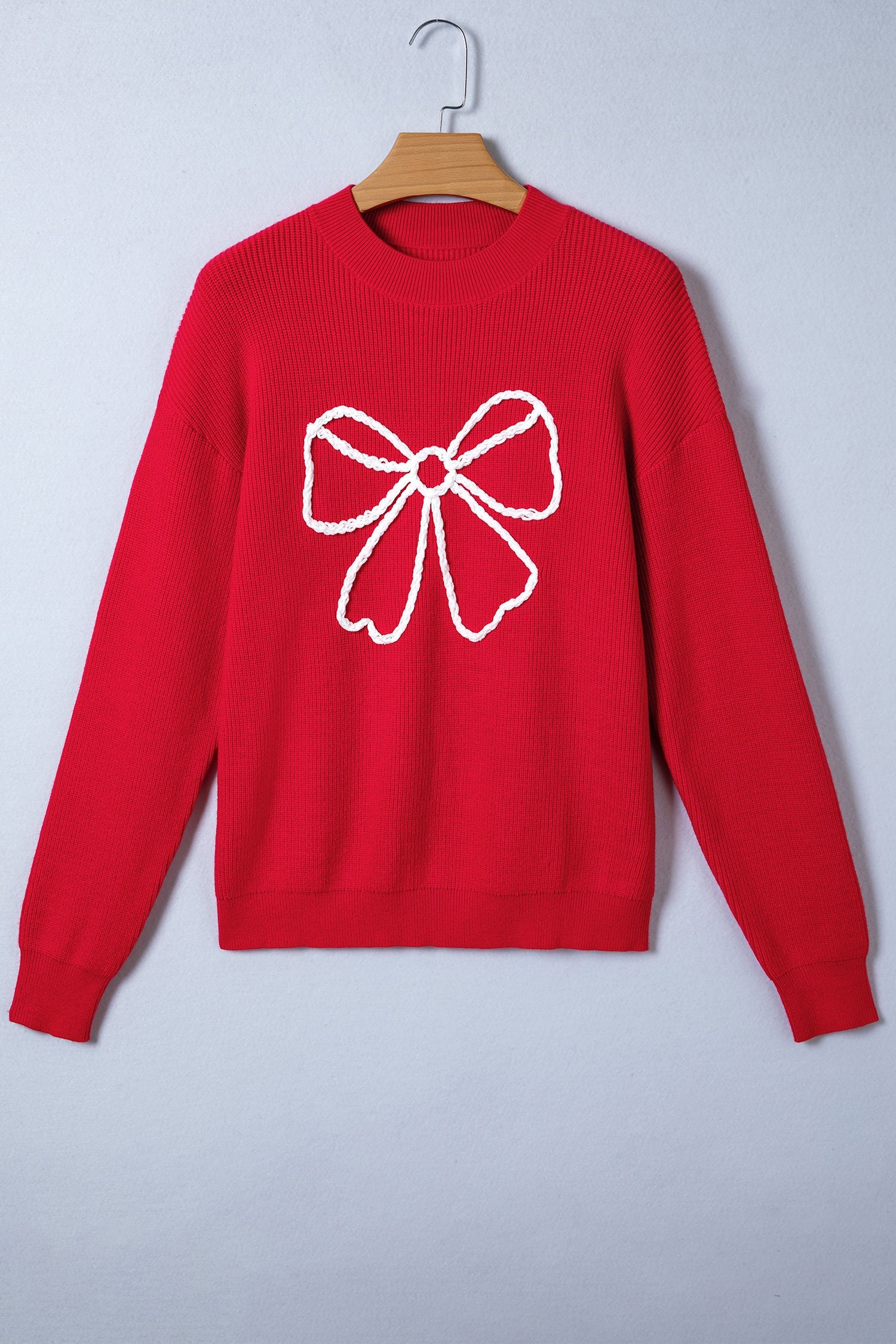 Arya Embroidered Graphic Ribbed Sweater - Aaria Tees Aaria Tees