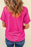 Rose Red Margaritas Made Me Do It Striped Graphic Beach Vacation Tee Aaria Tees