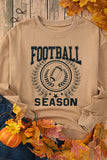 Khaki Rugby FOOTBALL SEASON Graphic Game Day Sweatshirt - Aaria Tees Aaria Tees