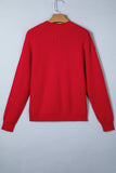 Arya Embroidered Graphic Ribbed Sweater - Aaria Tees Aaria Tees