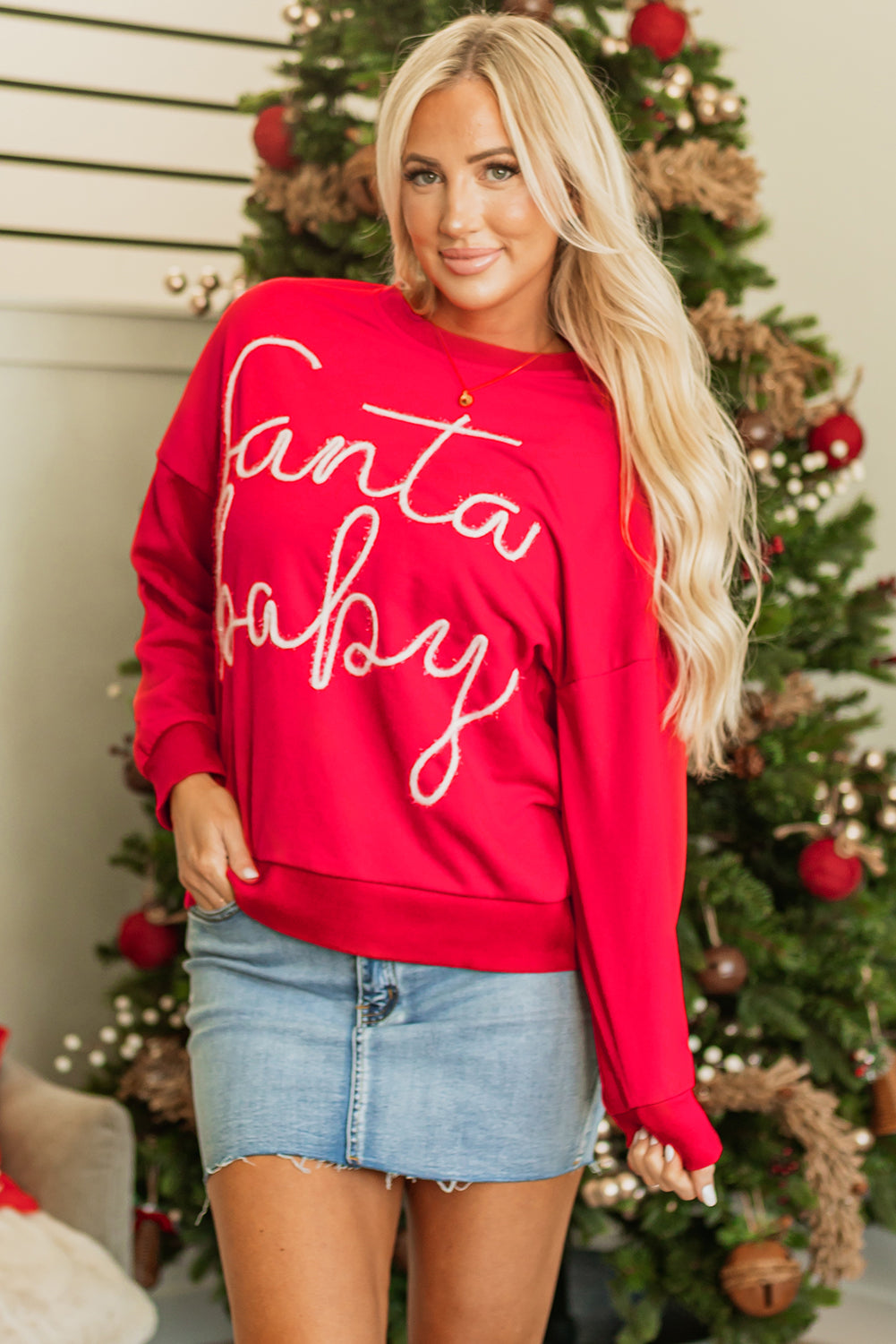 Evelyn Baby Tinsel Graphic Sweatshirt - Aaria Tees Aaria Tees