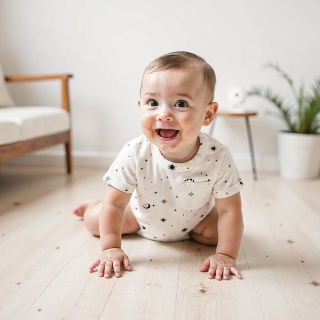short sleeve romper | celestial - Aaria Tees Aaria Tees