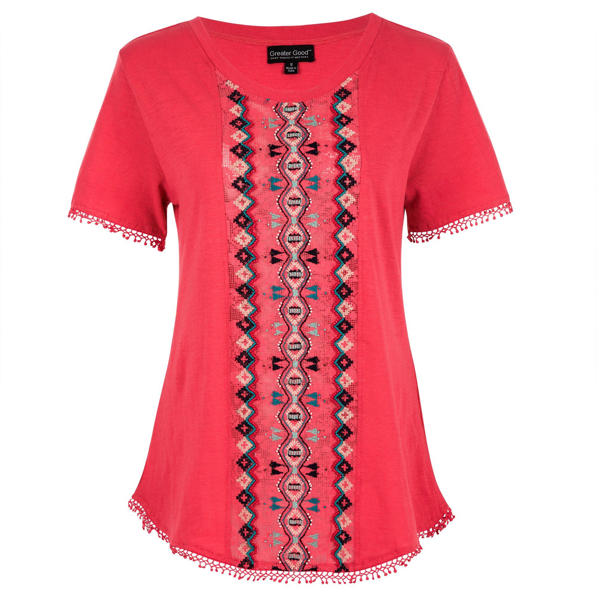 Center Lane Beaded Top - Aaria Tees Aaria Tees